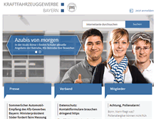 Tablet Screenshot of kfz-bayern.de